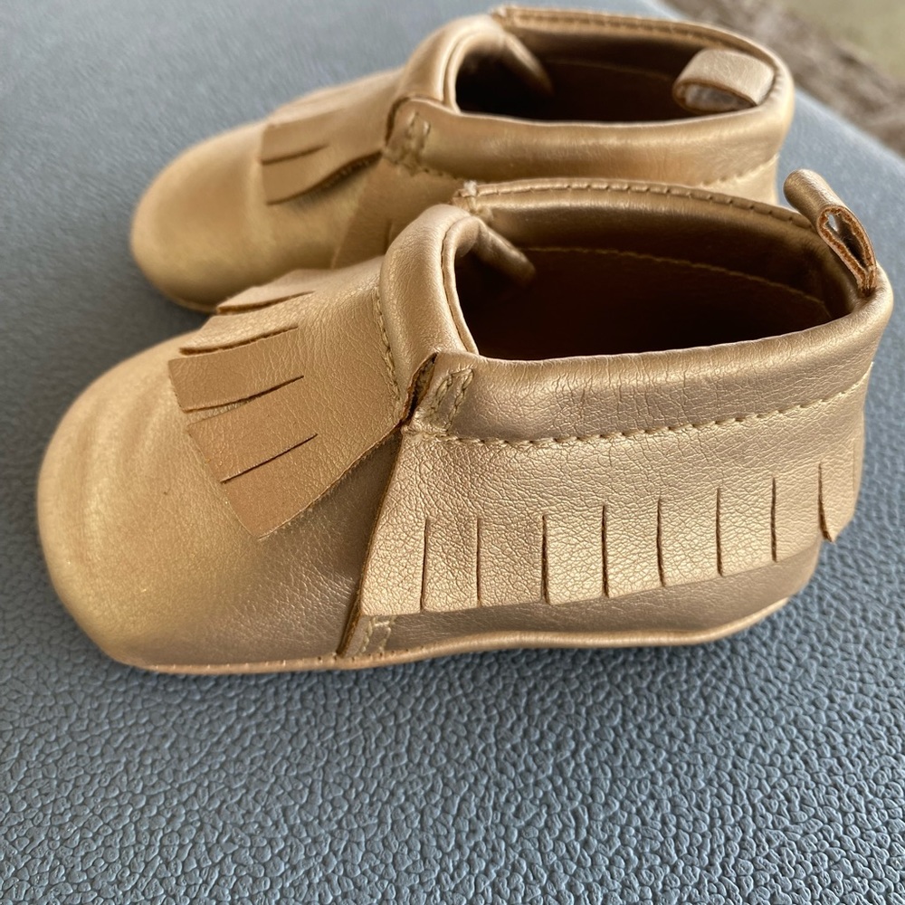Gold Baby Booties!